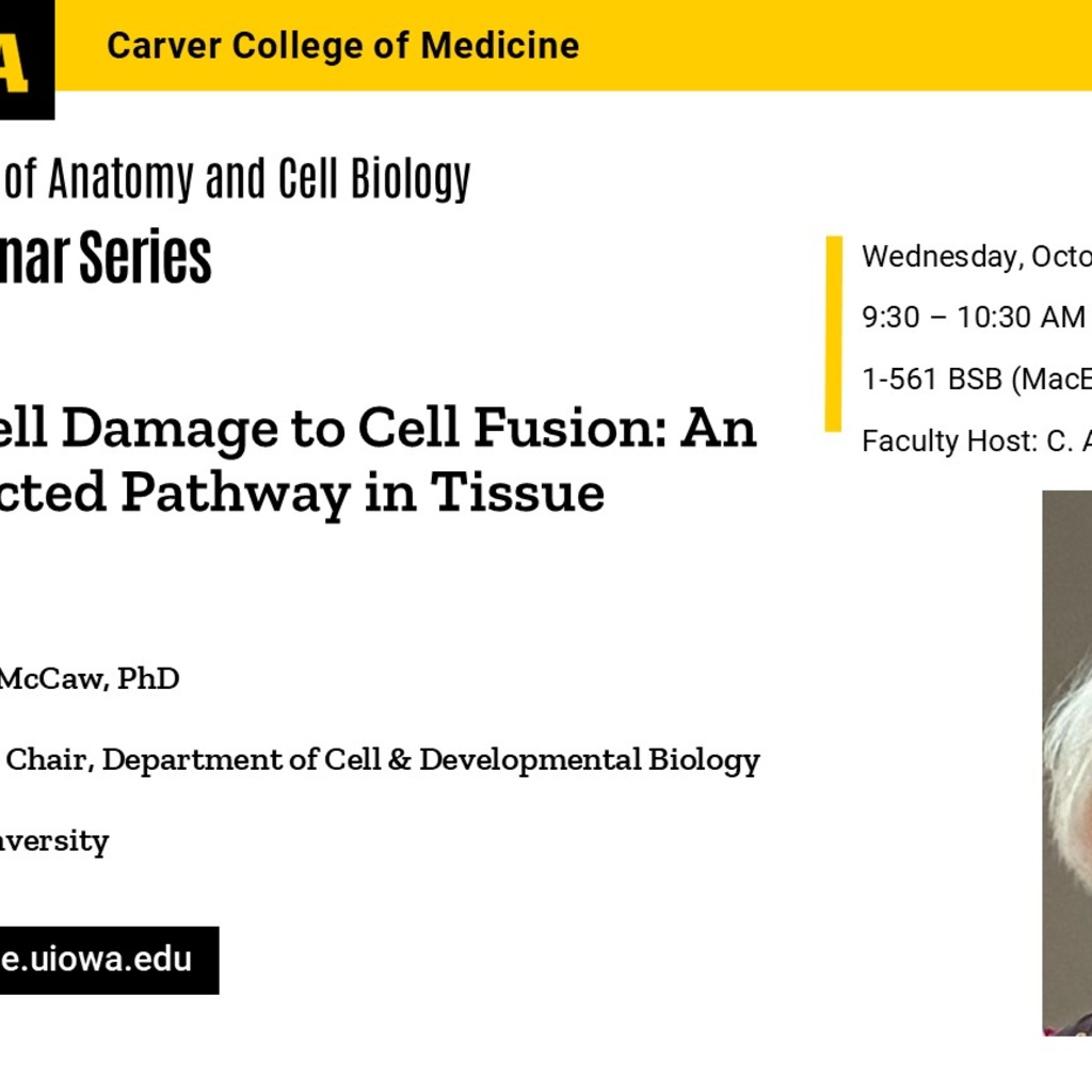 ACB Seminar Series - Dr. Andrea Page-McCaw promotional image