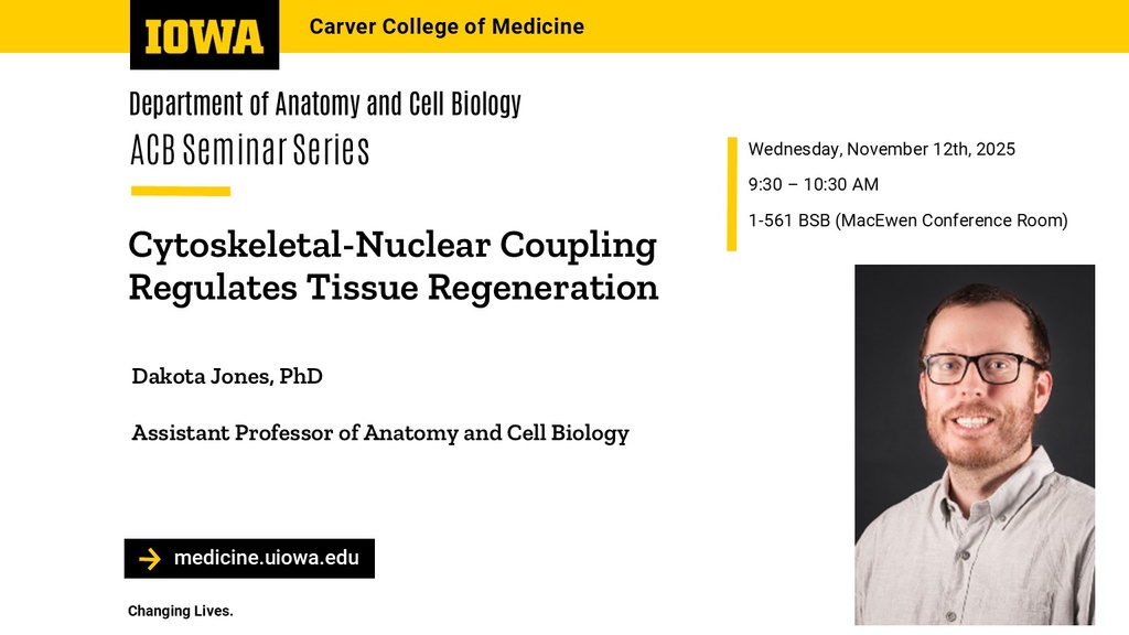  ACB Seminar Series - Dakota Jones promotional image